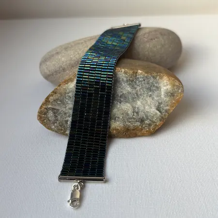 Metallic Blue Bracelet